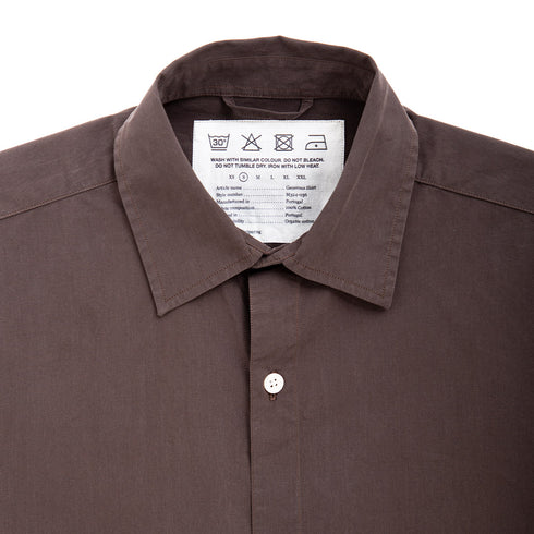 Mfpen Generous Shirt Dark Brown M324-036 Degli Uberti